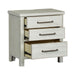 Liberty Modern Farmhouse 3 Drawer Nightstand in White - Roberts Furniture & Mattress (Yorktown, VA)