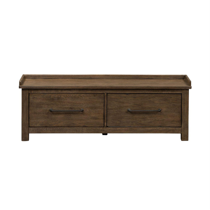 Liberty Sonoma Road Storage Hall Bench in Weathered Beaten Bark