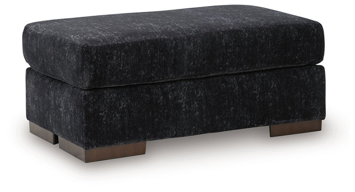 Whitmore Manor - Ottoman - Black Pearl - Roberts Furniture & Mattress (Yorktown, VA)