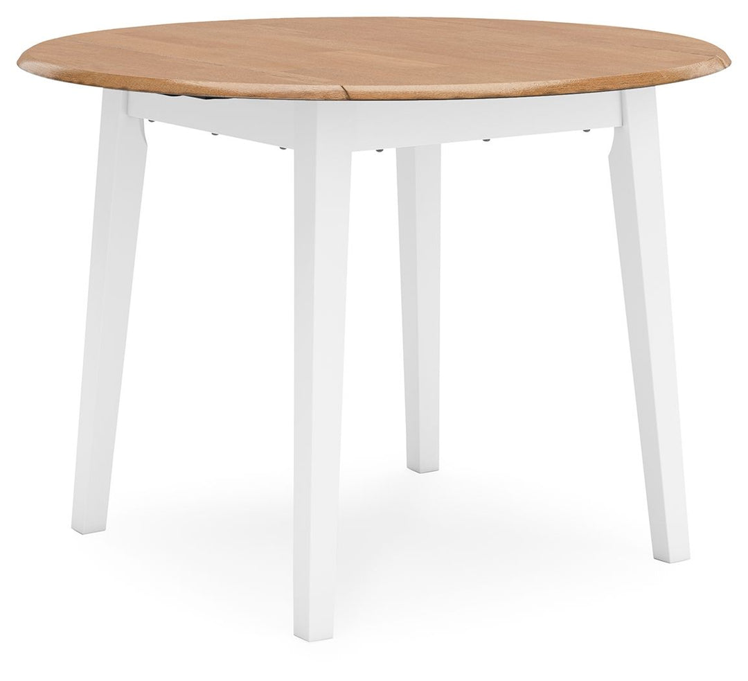 Gesthaven - Round Dining Room Drop Leaf Table Set - Roberts Furniture & Mattress (Yorktown, VA)