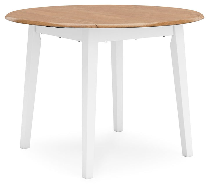 Gesthaven - Round Dining Room Drop Leaf Table Set - Roberts Furniture & Mattress (Yorktown, VA)