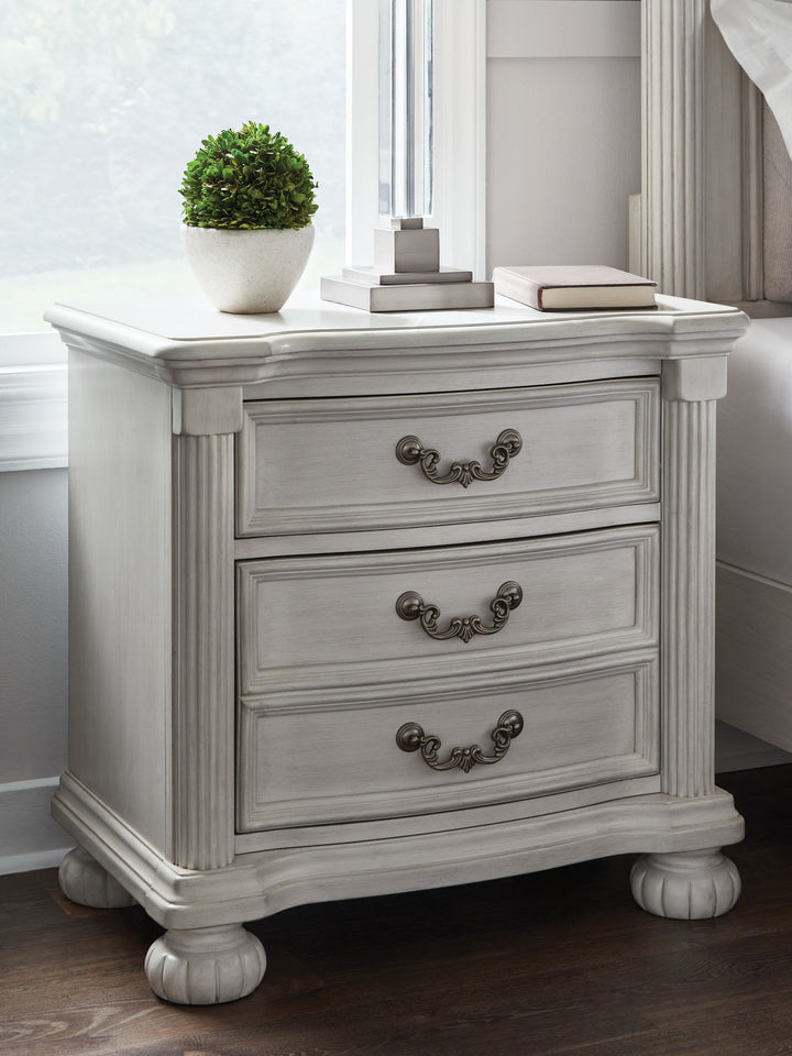 Montelaine - Three Drawer Night Stand - Antique White