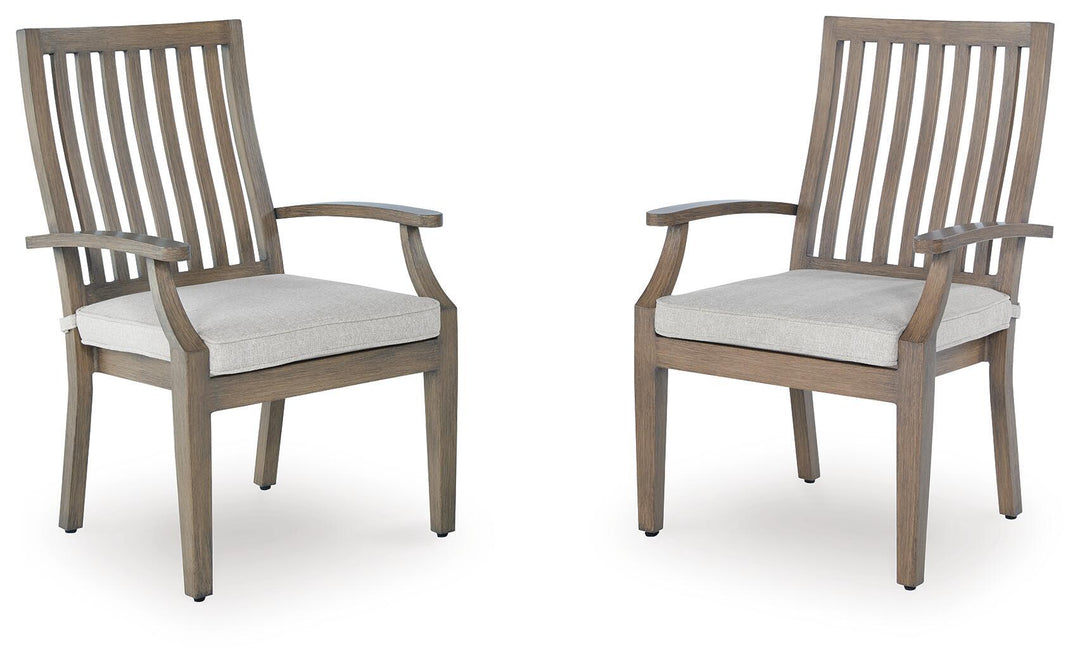 Rainier Ranch - Arm Chair With Cushion (Set of 2) - Brown / Beige - Roberts Furniture & Mattress (Yorktown, VA)