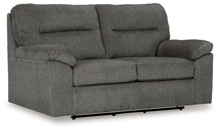 Bindura - Glider Loveseat - Mineral