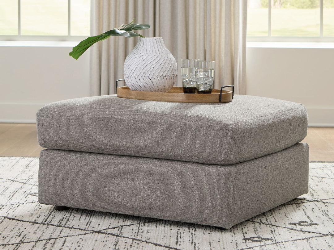 Lindon - Oversized Accent Ottoman - Smoke - Roberts Furniture & Mattress (Yorktown, VA)