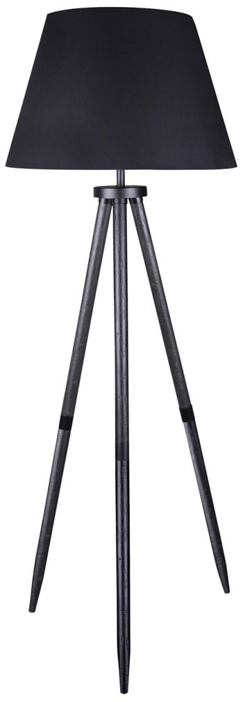 Orhan - Wood Floor Lamp - Black - Roberts Furniture & Mattress (Yorktown, VA)