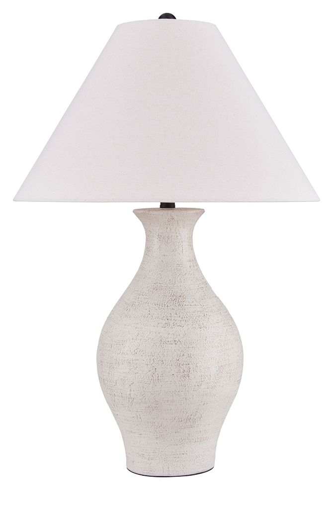 Ashbend - Ceramic Table Lamp - Antique White - Roberts Furniture & Mattress (Yorktown, VA)