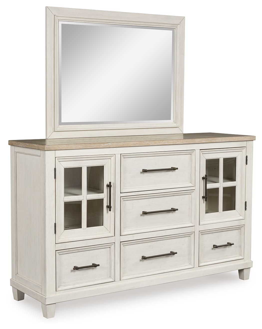 antique white dresser mirror Shaybrock - Dresser And Mirror