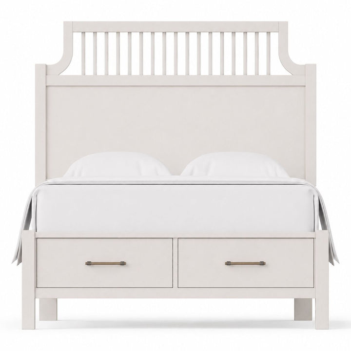 Pure Maple - King Garden Storage Bed - Cottage White