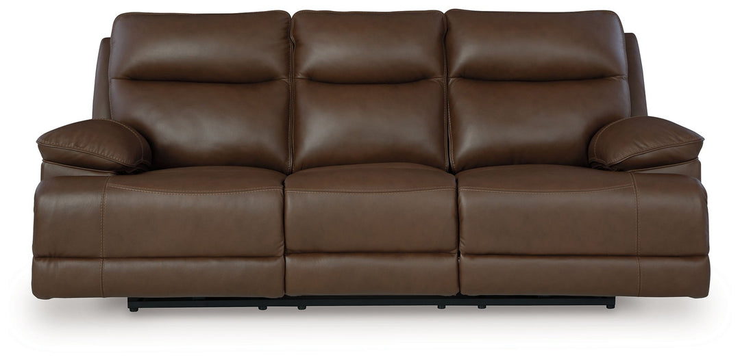 Vonryan - Power Reclining Sofa With Adj Headrest - Tobacco