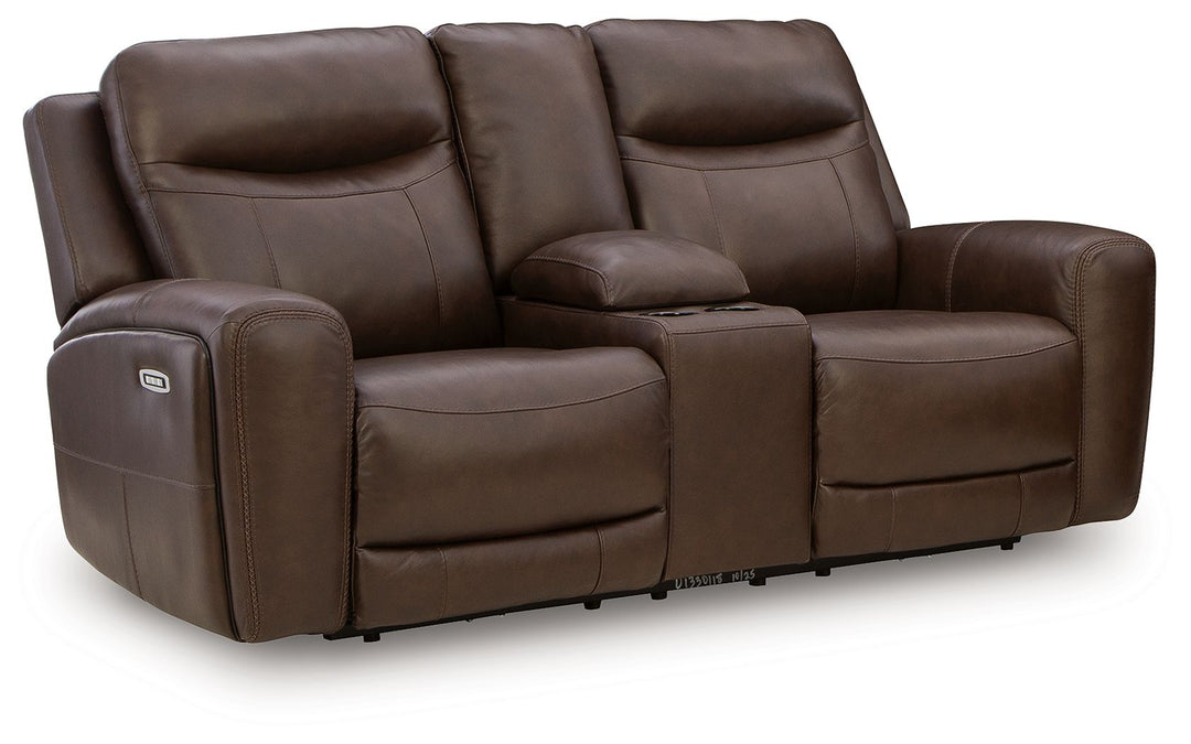 Gravier - Power Reclining Loveseat With Console / Adjustable Headrest - Cordova - Roberts Furniture & Mattress (Yorktown, VA)