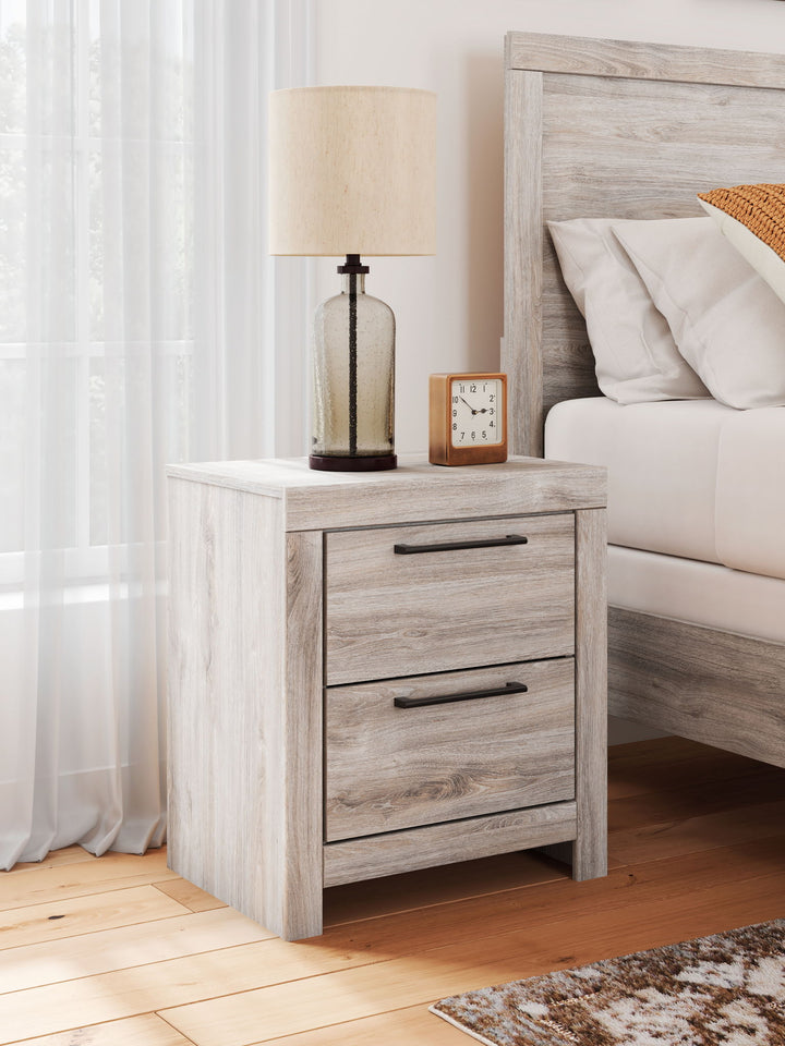 Broachmyn - Two Drawer Night Stand - Roberts Furniture & Mattress (Yorktown, VA)