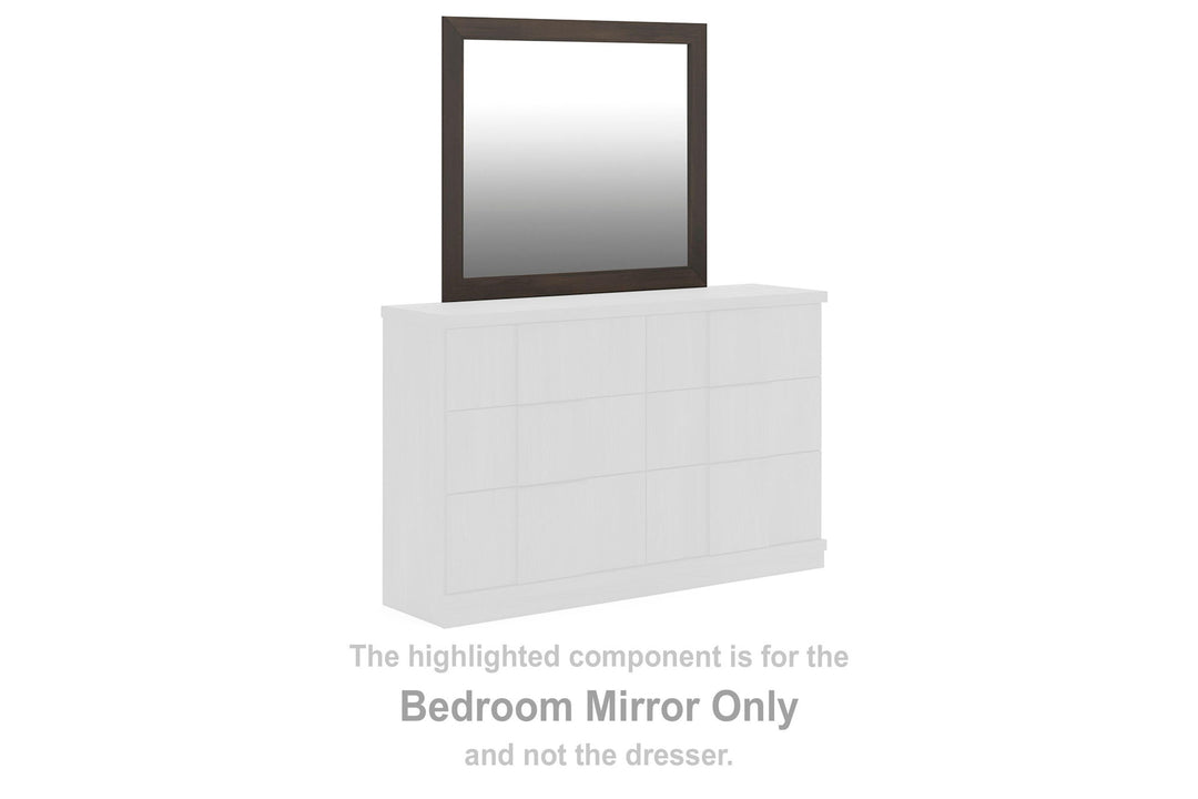 Shaehartin - Bedroom Mirror - Dark Brown