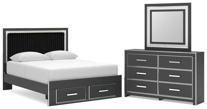 Zuraleus - Upholstered Panel Platform Storage Bedroom Set