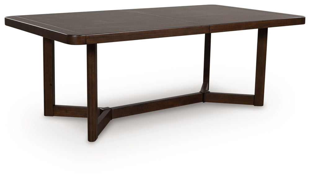 Dilenno - Rectangular Dining Room Extension Table - Dark Brown - Roberts Furniture & Mattress (Yorktown, VA)