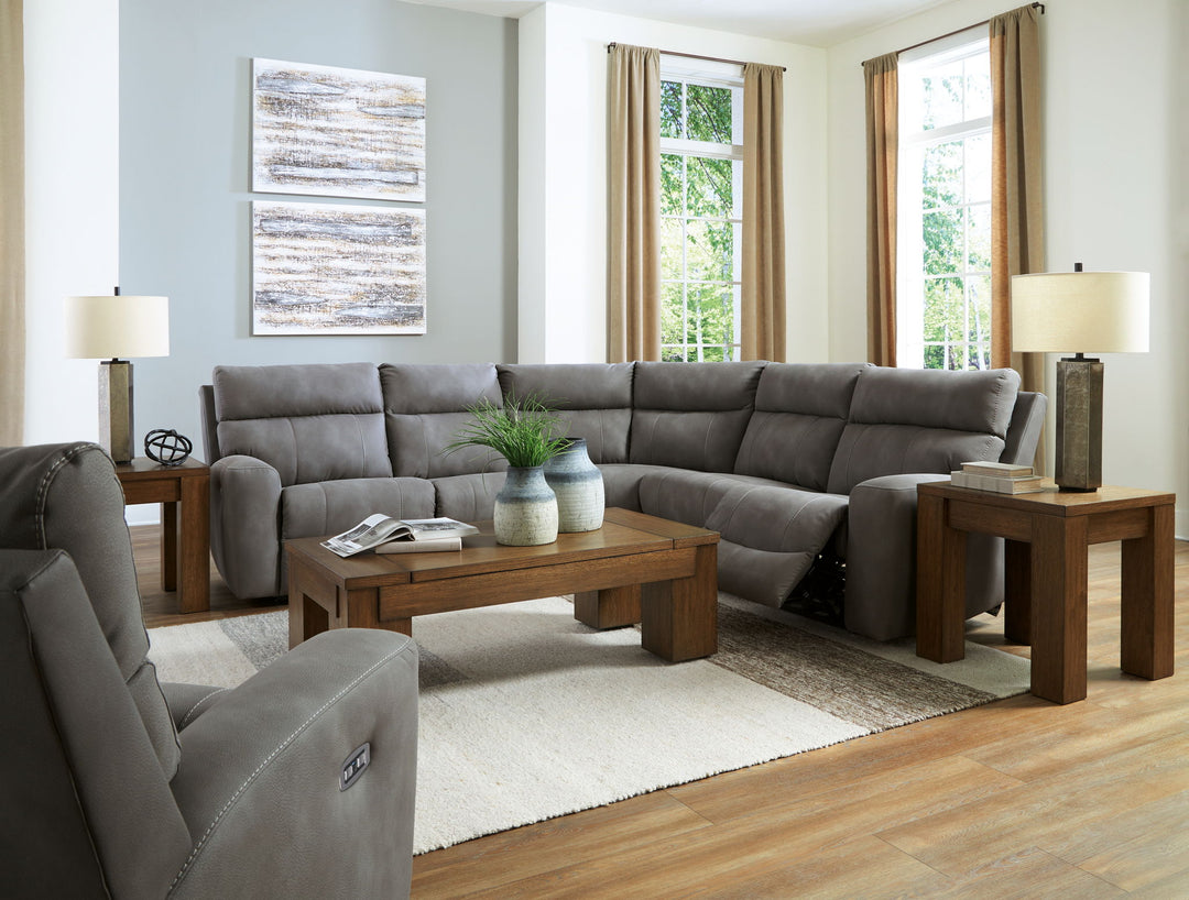 Next-Gen Durapella - Power Reclining Sectional Set - Roberts Furniture & Mattress (Yorktown, VA)