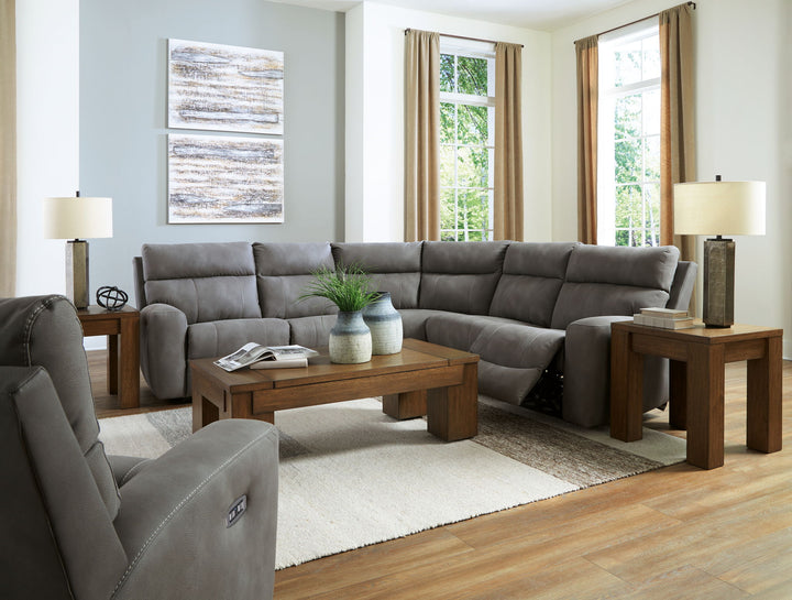 Next-Gen Durapella - Power Reclining Sectional Set - Roberts Furniture & Mattress (Yorktown, VA)