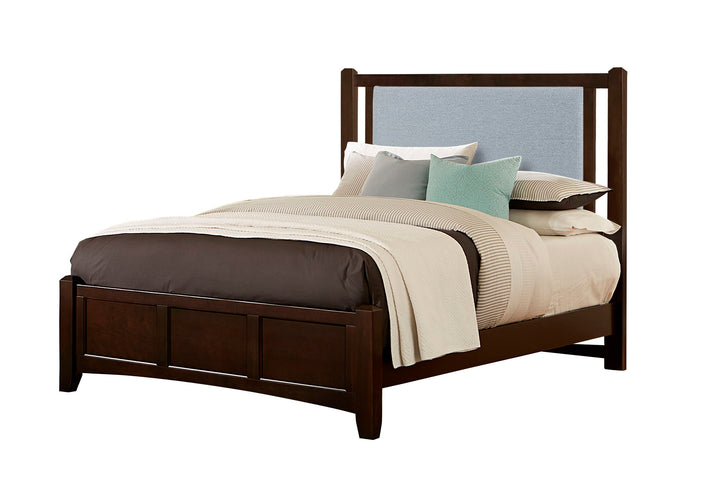 Bonanza - Ocean Blue Upholstered Bed With Mansion Footboard - Roberts Furniture & Mattress (Yorktown, VA)