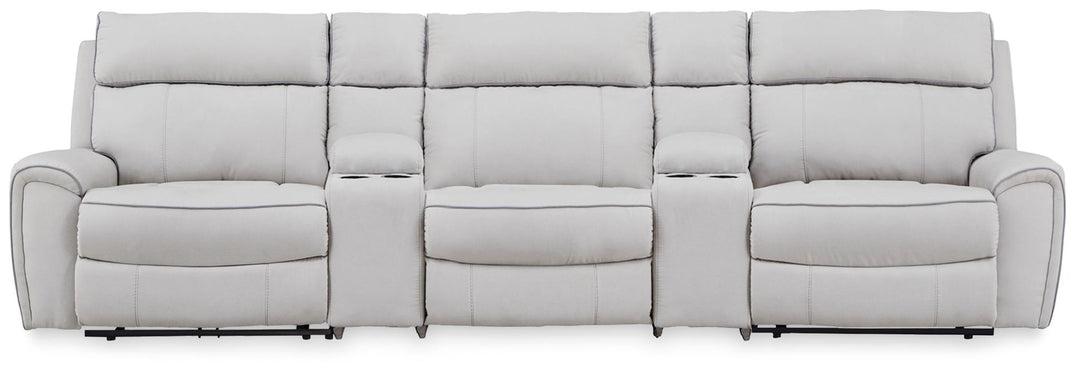 Social Pointe - Reclining Sectional - Roberts Furniture & Mattress (Yorktown, VA)