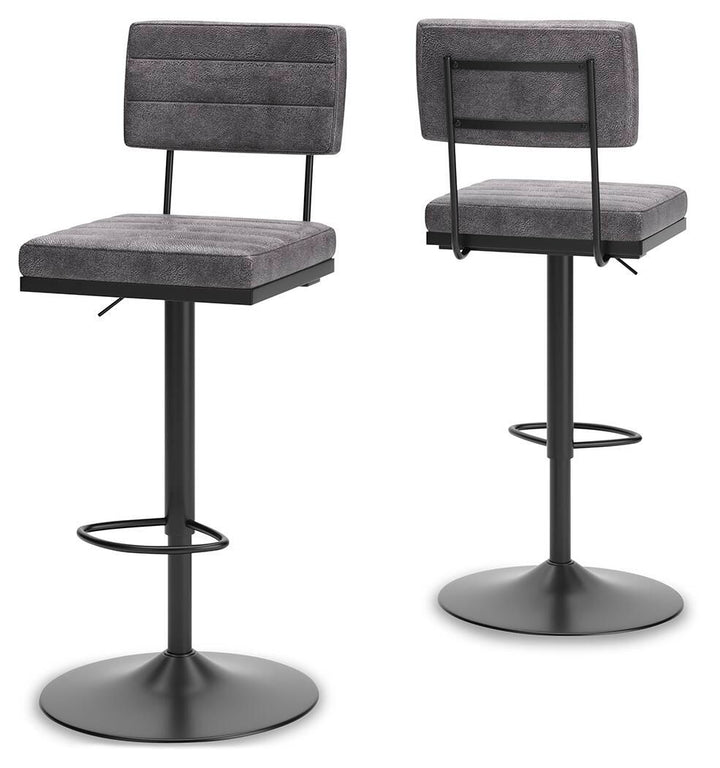 Strumford - Tall Swivel Barstool (Set of 2) - Roberts Furniture & Mattress (Yorktown, VA)