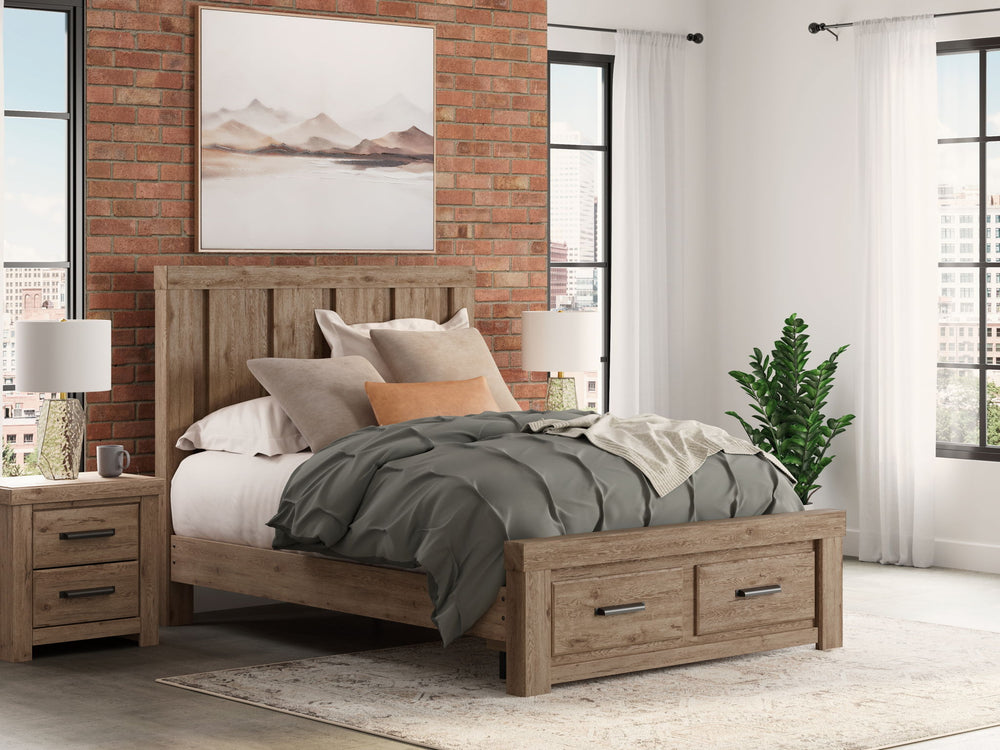 Oliandon - Panel Storage Bed - Roberts Furniture & Mattress (Yorktown, VA)