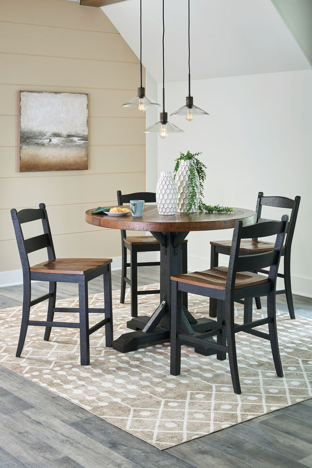 Valebeck - Counter Height Dining Room Set - Roberts Furniture & Mattress (Yorktown, VA)