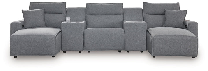 ModMax II - Salt And Pepper - Reclining Sectional