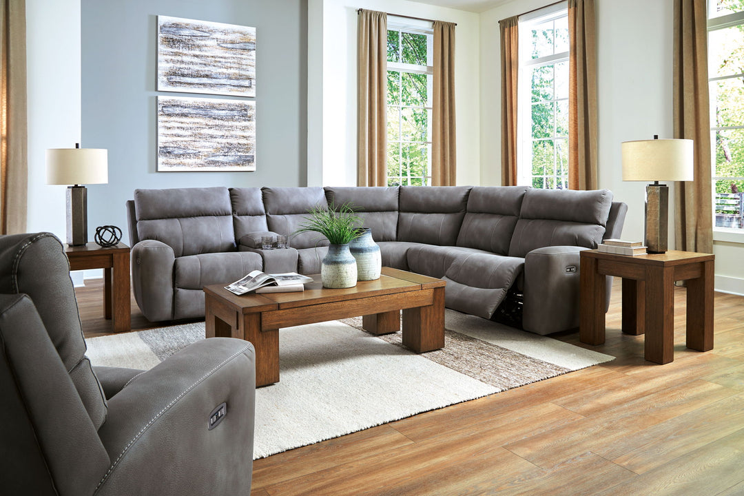 Next-Gen Durapella - Power Reclining Sectional Set - Roberts Furniture & Mattress (Yorktown, VA)