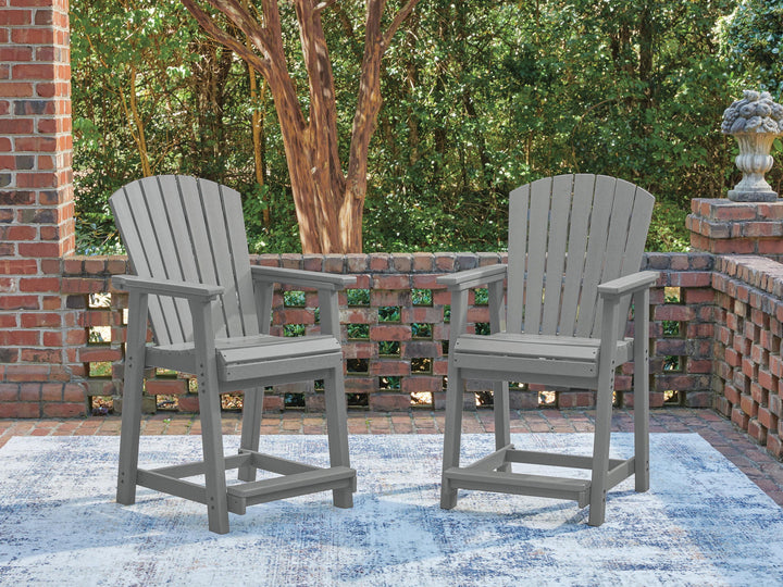 Sanctuary Beach - Barstool (Set of 2) - Dark Gray - Roberts Furniture & Mattress (Yorktown, VA)