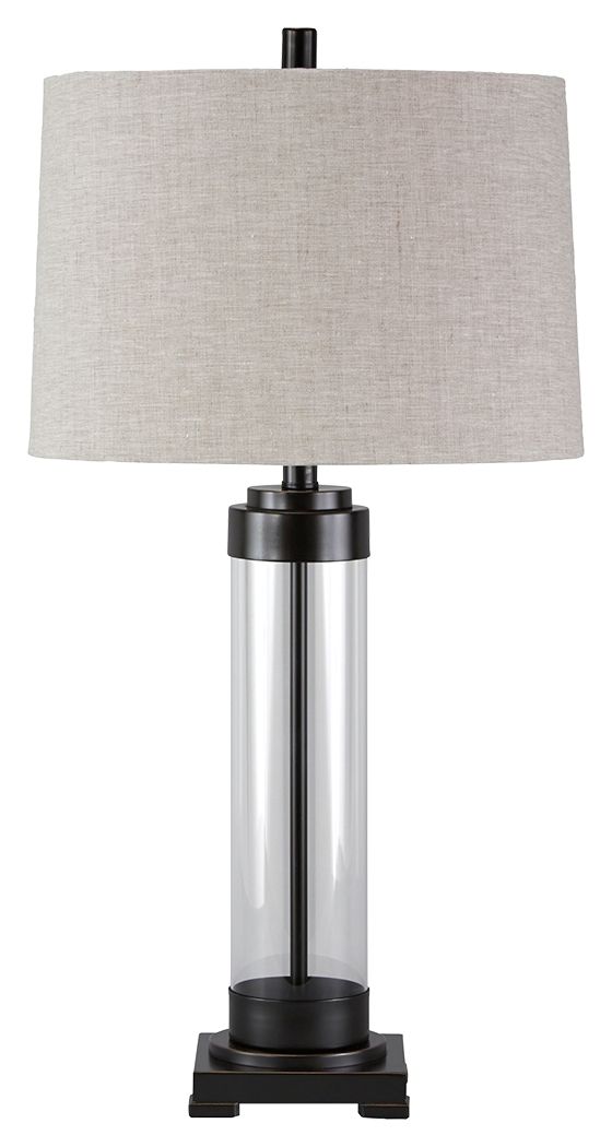 Talar - Glass Table Lamp  - Clear / Bronze Finish