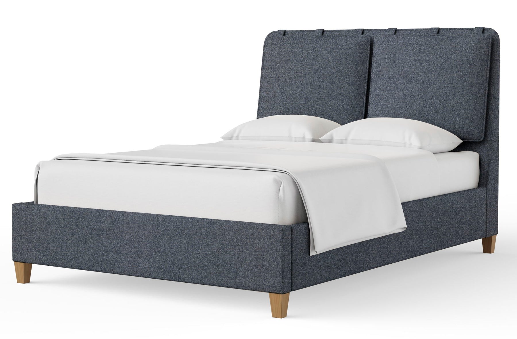 Nordhaven - Upholstered Bed - Clear Maple Legs - Roberts Furniture & Mattress (Yorktown, VA)