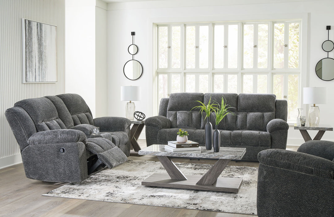 Frohn - Reclining Living Room Set - Roberts Furniture & Mattress (Yorktown, VA)