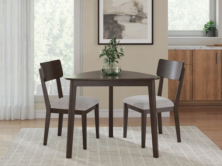 Shorbyn - 3 Pc. - Dining Table And 2 Chairs - Merlot