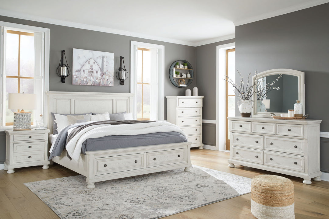 Robbinsdale - Panel Storage Bedroom Set - Roberts Furniture & Mattress (Yorktown, VA)
