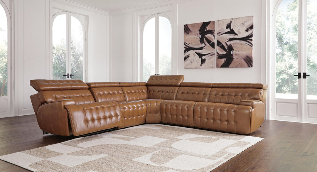 Temmpton - Power Reclining Sectional - Roberts Furniture & Mattress (Yorktown, VA)