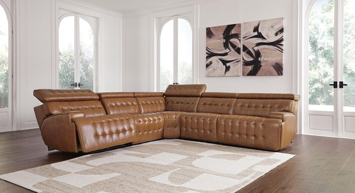 Temmpton - Power Reclining Sectional - Roberts Furniture & Mattress (Yorktown, VA)