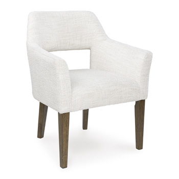 Marxmore - Dining Upholstered Arm Chair (Set of 2) - Brown - Roberts Furniture & Mattress (Yorktown, VA)