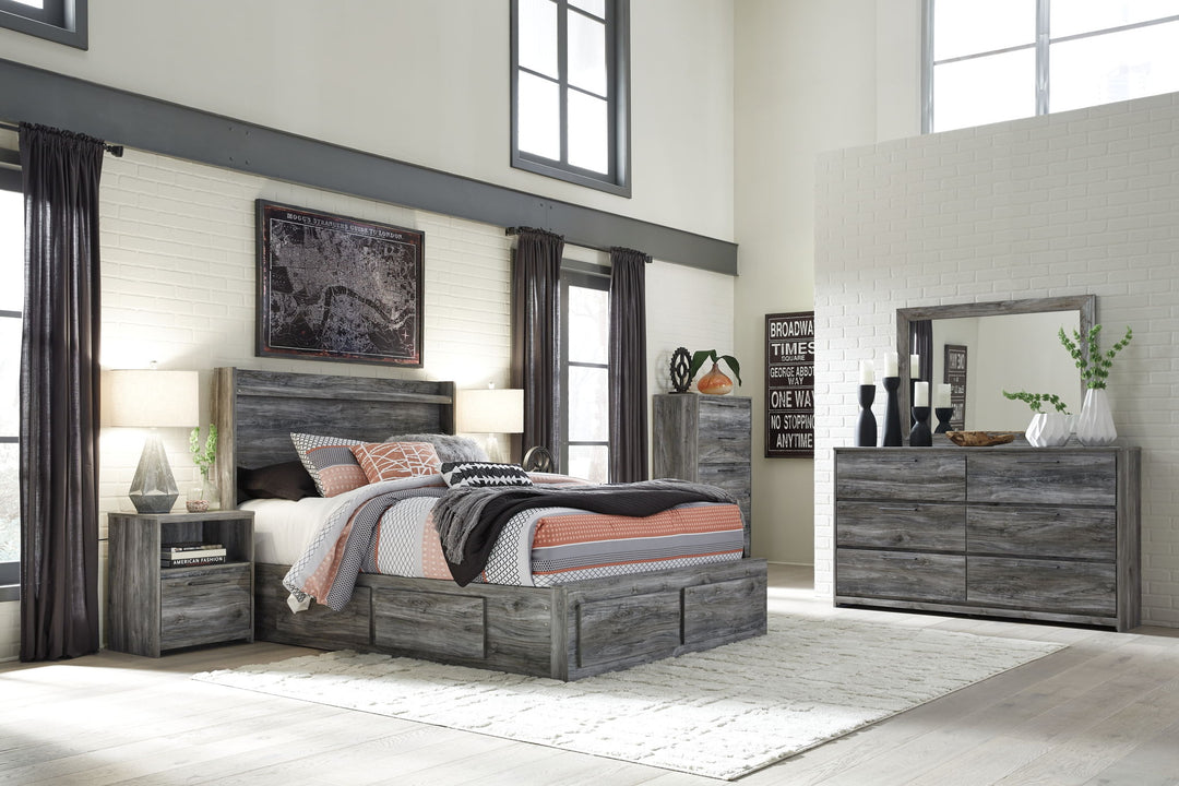 Baystorm - Panel Bedroom Set - Gray - Roberts Furniture & Mattress (Yorktown, VA)