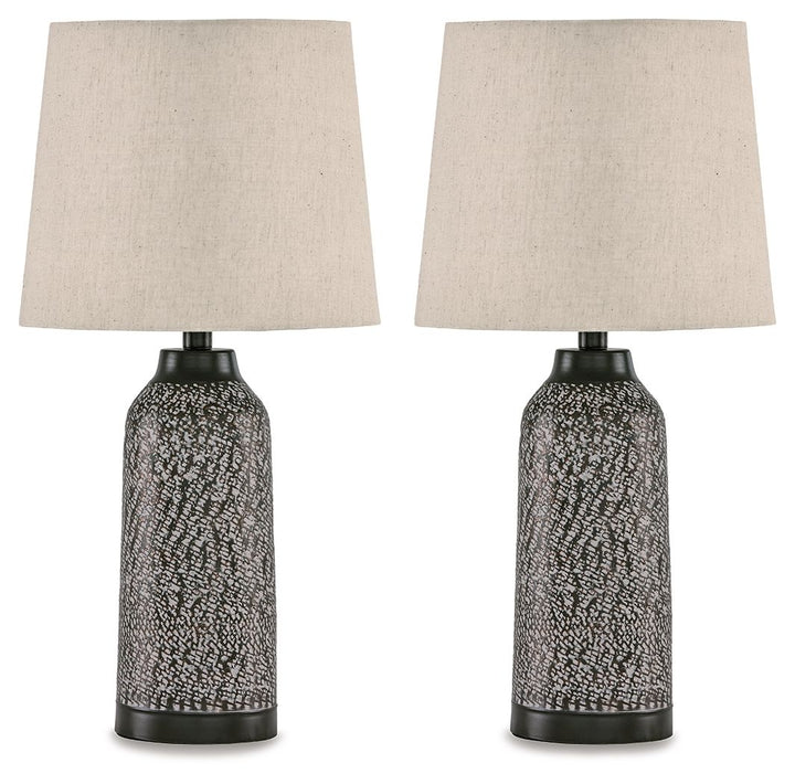 Lanson - Metal Table Lamp (Set of 2) - Antique Bronze Finish