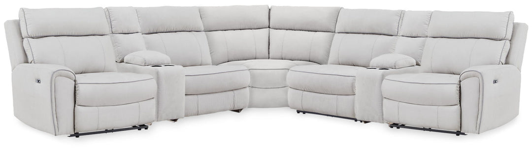 Social Pointe - Reclining Sectional - Roberts Furniture & Mattress (Yorktown, VA)