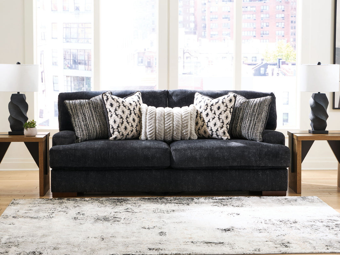 Whitmore Manor - Sofa - Black Pearl - Roberts Furniture & Mattress (Yorktown, VA)