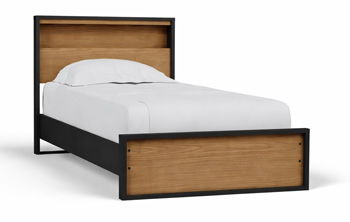 Kozmour - Bookcase Complete Bed Frame - Roberts Furniture & Mattress (Yorktown, VA)