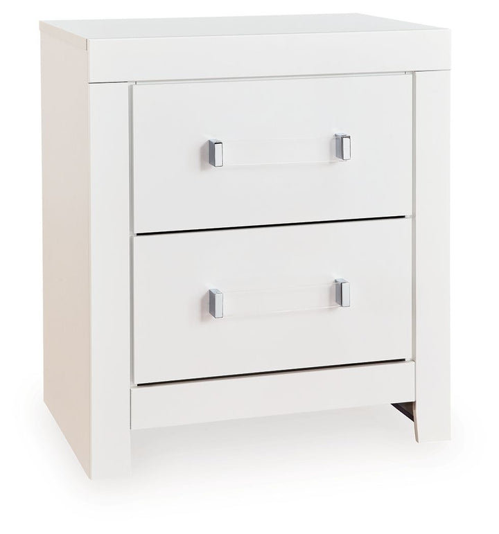 Maeling - Two Drawer Night Stand - Roberts Furniture & Mattress (Yorktown, VA)
