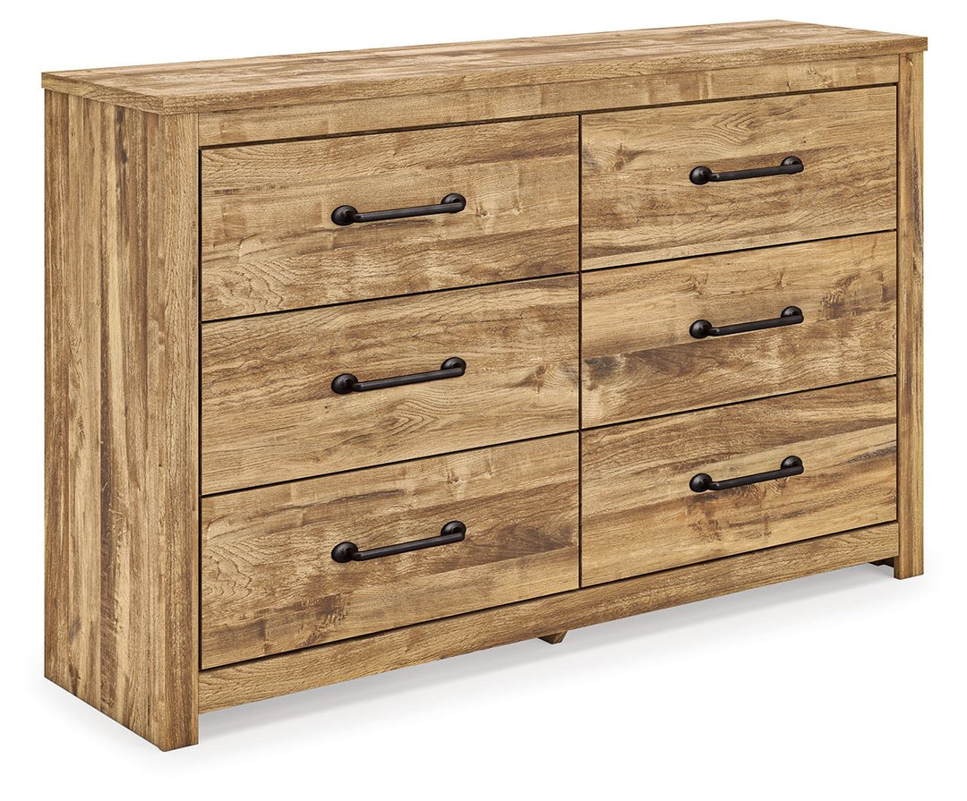 Maystonna - Six Drawer Dresser - Brown - Roberts Furniture & Mattress (Yorktown, VA)