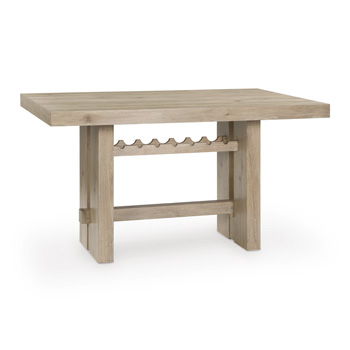 Lasinger - Rectangular Dining Room Counter Table - Light Brown - Roberts Furniture & Mattress (Yorktown, VA)