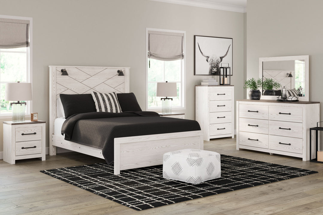 Gerridan - Panel Bedroom Set With Sconces - Roberts Furniture & Mattress (Yorktown, VA)