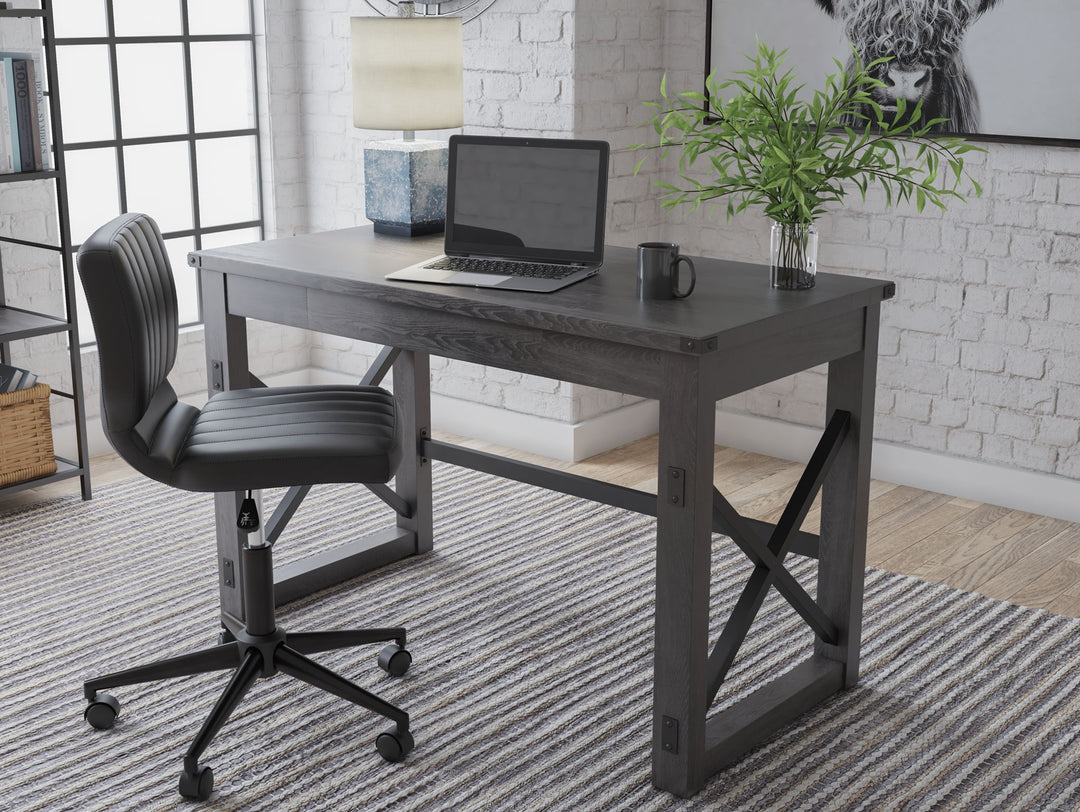 Freedan - Home Office Desk - Grayish Brown