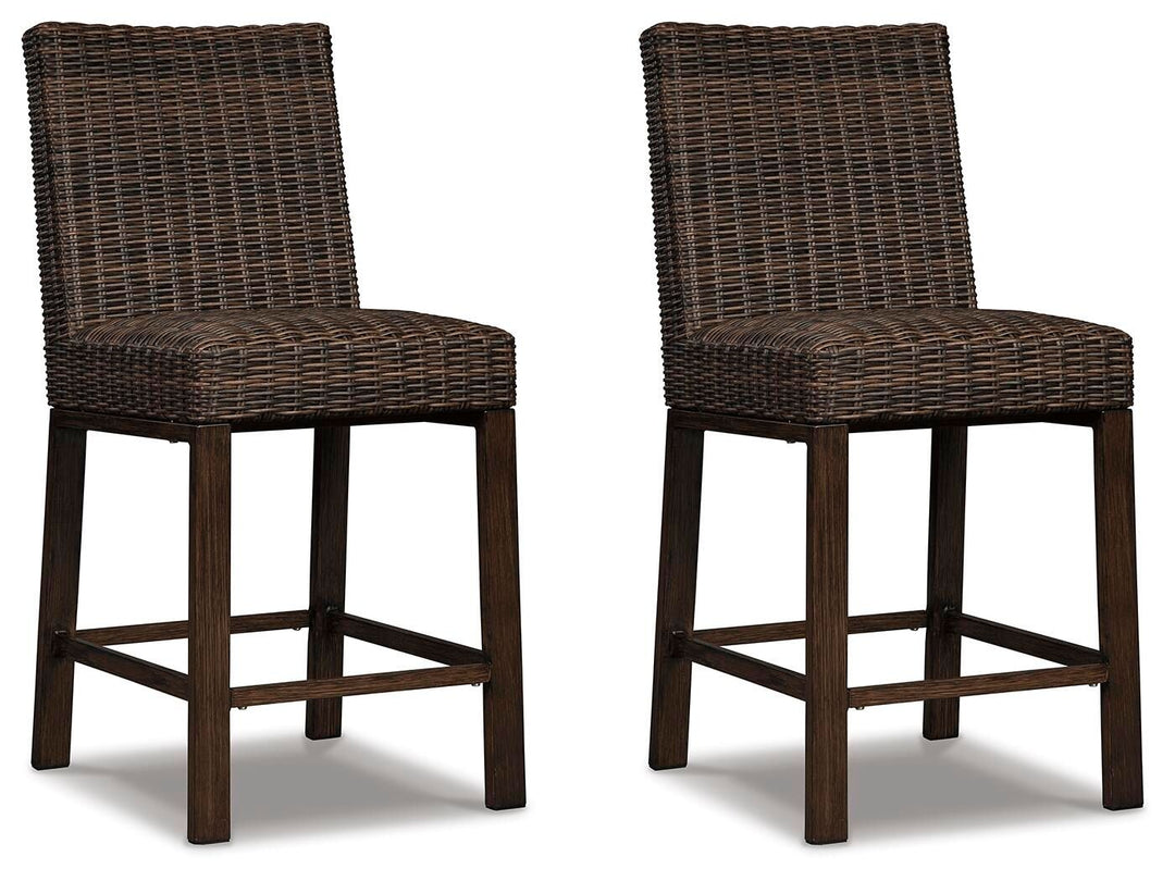 Paradise Trail - Barstool (Set of 2) - Medium Brown - Roberts Furniture & Mattress (Yorktown, VA)