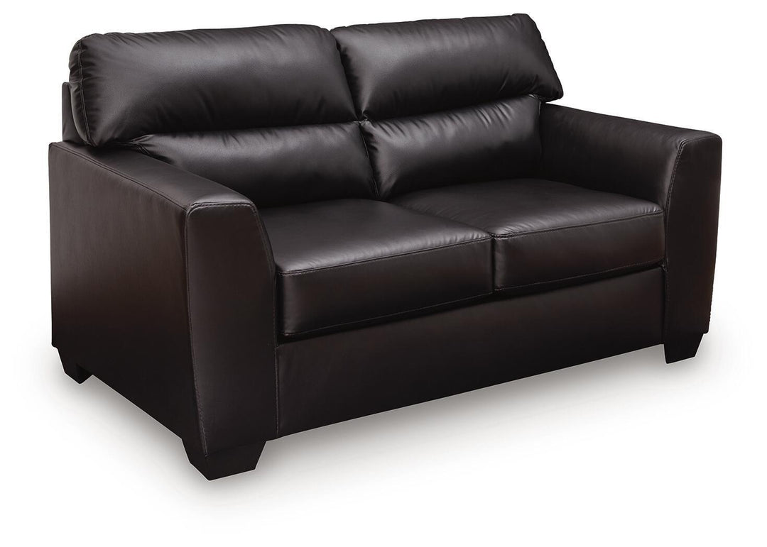 Glennbre - Loveseat - Midnight - Roberts Furniture & Mattress (Yorktown, VA)