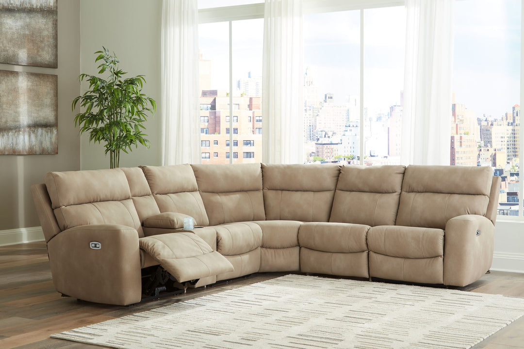 Next-Gen Durapella - Power Reclining Sectional Set - Roberts Furniture & Mattress (Yorktown, VA)